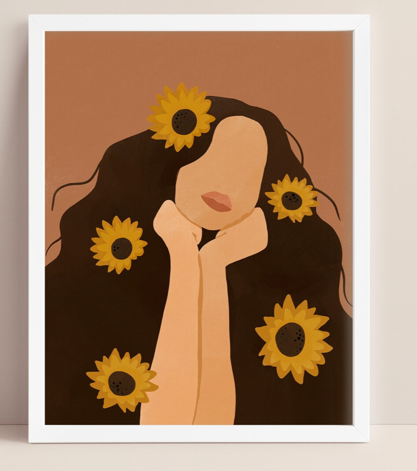 Sunflowers in Her Hair